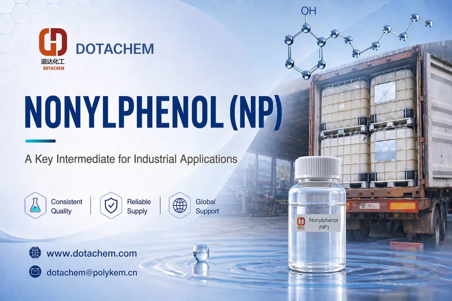 Dotachem Nonylphenol (NP): Industria-aplikazioetarako funtsezko bitartekoa